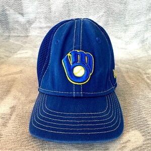 Toddler Boys New Era Milwaukee Brewers stretchy fitted hat